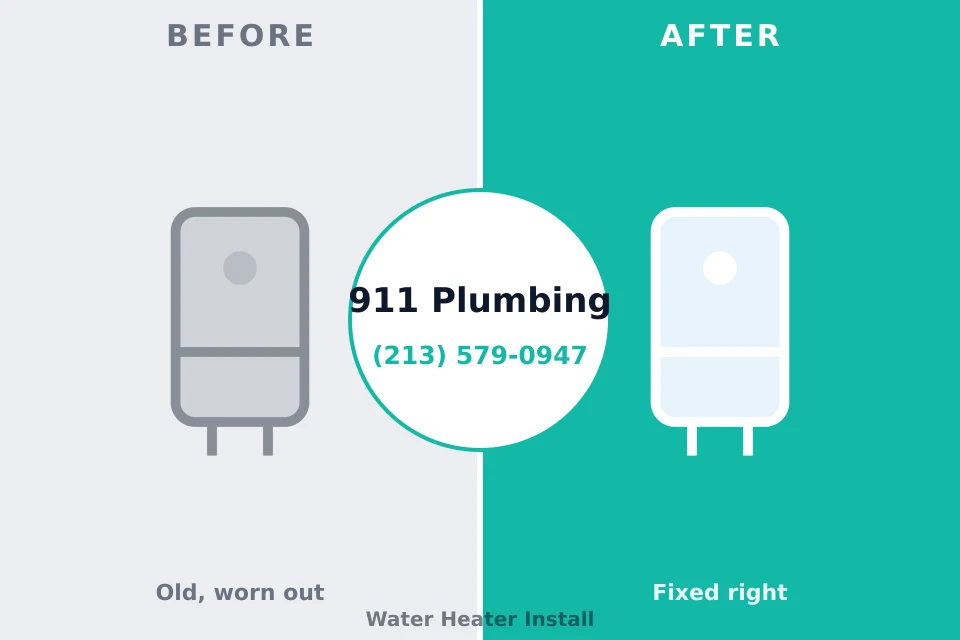 Before and after: plumbing repair University of Virginia, VA
